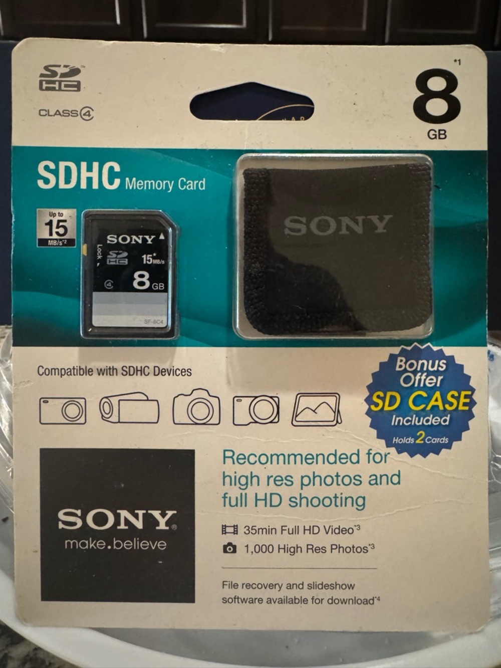 Brand New in box - Sony SDHC memory card